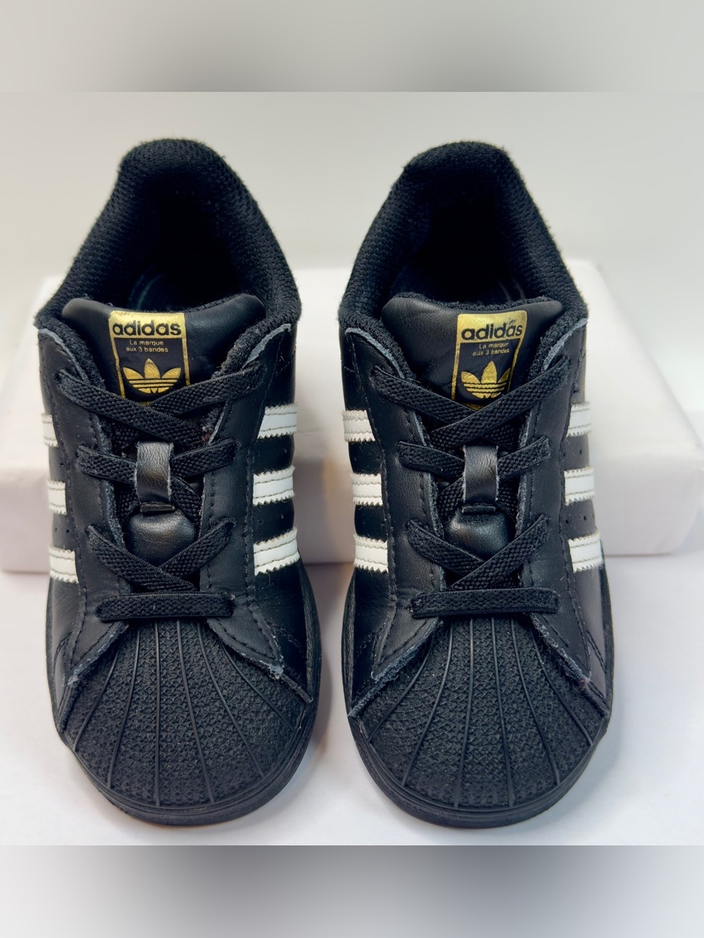 Toddler Kids Sneakers Shoes Adidas Superstar EL I  EF5396 Black Size 10K Black - Picture 5 of 11